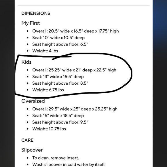 Pottery Barn Kids gray Chair cover. COVER ONLY - Picture 6 of 6